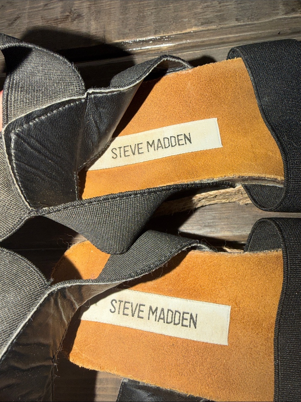 Steve Madden Black Bandi Platform Wedge Sandals - Picture 3 of 10